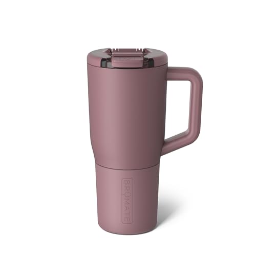 BrüMate Müv - 25oz 100% Leak Proof Insulated Coffee Mug with Handle & Lid - Stainless Steel Coffee Travel Mug - Double Walled Coffee Cup (Rose Taupe)