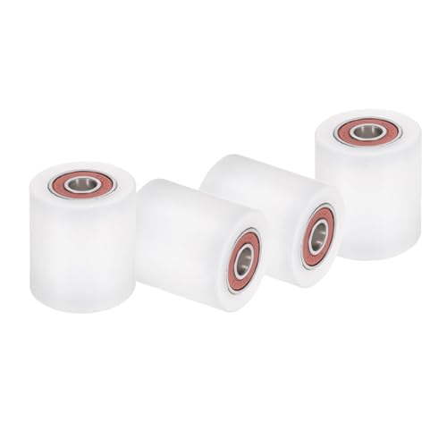 Rodamientos con ruedas de nailon de alta resistencia mecánica color blanco