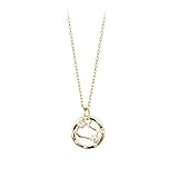 KIJSKKOPO Collar Astrológico De Plata Ley 925, Redondo, Hueco, Chapado En Oro, Con Incrustaciones De Circonita, Colgante De Las 12 Constelaciones, Gargantilla Ajustable, Joyería, Regalos para Mam