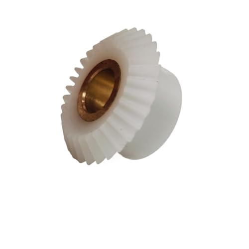 Cylindrical Drive 1pcs 1 Module 25 Teeth White POM Bevel Gear with Copper Sleeve 90° Tooth Angle 1M 25T 6mm 8mm 10mm 12mm Bore Conical Pinion Rack Machinery(12mm bore)