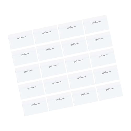 Porte-étiquette transparent anti-perte avec épingle pour carte d'identité