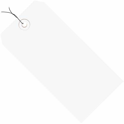 Partners Brand PG11093G Shipping Tags, Pre-Wired, 13 Pt., 8" x 4", White (Pack of 500)