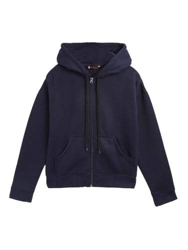 Image of Alano Unisex-Child Wool Blend Comfortable and Stylish Hooded Full Sleeve Lightweight Sweatshirt