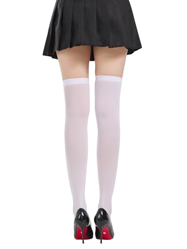 Image of SOUTHRO Thigh High Stockings & Fishnet Tights with Bow, Cute Kawaii Socks | Soft Nylon, Velvet & Satin Bow Styles; Thigh High, Knee High or Footed Tights; for Coquette, Halloween, Cosplay & Date