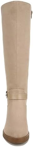 LifeStride Womens Brooks Tall Wide Calf Riding Boots Dover Beige Microsuede 9 M | Image 2