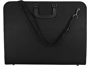Cyrank Art Portfolio Bag 11.7 x 16.5 Pulgadas, Art Portfolio Tote A3 con Hombro de Nailon, Portafolio de Arte Bolsa de Mano PVC, Bolsa de Tablero de Pintura A3 para Dibujos y Bocetos de Artistik
