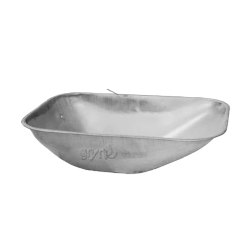 GRYN Chariot de rechange pour brouette, argent, 85 lt, 8 kg, alliage d'acier