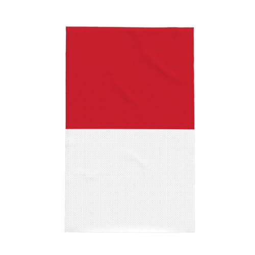 WSSYYBF Geschirrtuch mit Flagge von Monaco, Waffelgewebe.