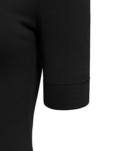 J. LOVNY Girl's Basic Casual 3/4 Elbow Half Length Sleeve Simple V-Neck Junior T-Shirts4
