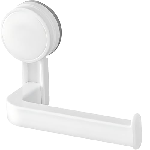 Suction Cup Toilet Paper Holder Multi Purpose Bathroom Tissue Holder Stick-On Bathroom Tissue Holder for Doors, Walls, Bedrooms