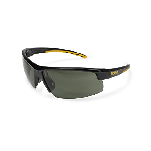 DEWALT DPG99 Polarized Safety Glasses Z87.1+ Rated Protective Eyewear with Rubber Temples Adjustable Nosepiece Neck Cord & Carry Bag