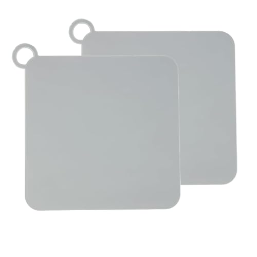 ANBOO 2 PCS Couvercle du Bouchon De Vidange Silicone Carré Anti-odeurs, Bouchon Baignoire Universel, Bouchon Evier Cuisine, Bouchon Douche, pour Douche, Baignoire, Lavabo, évier
