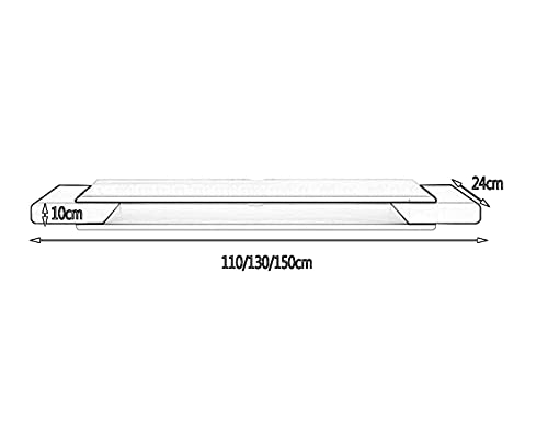 Mueble de TV flotante de 130 cm con pasacables para consolas y DVD 4