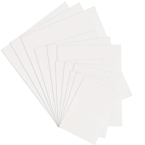 SOFPLATE 12 pz. Kit di Tappetini per Foto BianChis Supporto per Cornice per Foto 5 x 7 pollici/6 x 8 pollici/8 x 10 pollici/10 x 12 pollici Carta Non Tagliata Rettangolo Album di Visualizzazione Vuoto