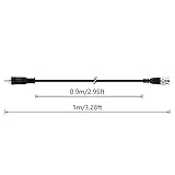 YACSEJAO BNC to RCA Adapter Cable 75 Ohm BNC Male to RCA Male RG59U Coaxial Cable（1M/3.3FT） - Image 6