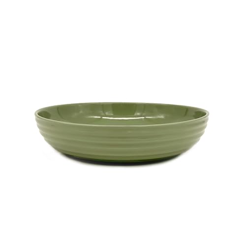 Vego garden Salad Serving Bowl - 2 Pack, Olive Green
