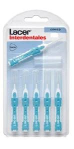 Cepillo interdental cónico y prensado de 0.8 mm LACER 6 uds