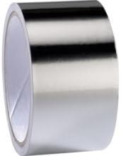 Silver Aluminium Foil Tape suitable for foil faced Insulation Idenden T303 100mm wide x 45m long