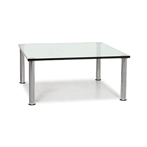 Fab Glass And Mirror 22" Clear Square 1/4" Inch Thick Tempered Flat Edge Polished Eased Corners Glass Table Top, #TOP7