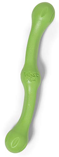 West Paw Zogoflex Air Skamp Tug-Of-War Stick Dog Chew Toy (Melon) & Zogoflex Echo Zwig Squeezy Dog Fetching Stick (13.75”, Jungle Green) – Interactive, Floatable Toy For Catch/Fetch #TOP7