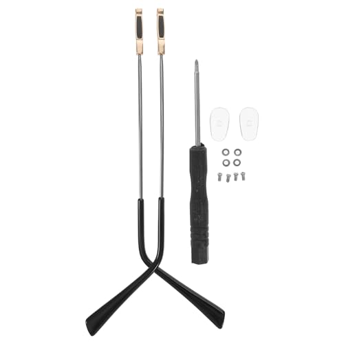 Yardenfun Piezas de Repuesto Aplicables para Patillas de Gafas Metálicas Doradas para Gafas de Sol y Lectura 1 Par Compatibles con Monturas Estándar Accesorio Práctico para Reparación
