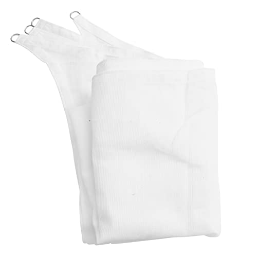 Kisangel 1pc Quad Shade Sail Sun Shade Beach Mini Watering Can Patio Shade Cloth Farm Sunshade Net Patio Shade Sails Hanging Courtyard Protective Cover Anti-Sunshine Sun Visor White Hdpe