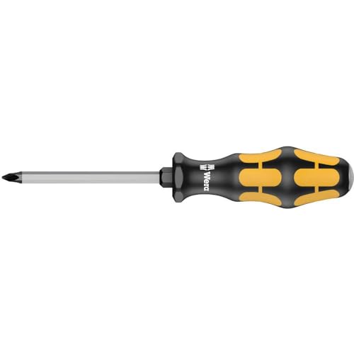 Wera 918 PZ1 x 3-1/8in Kraftform Plus Pozidriv chiseldriver, PZ1 x 3-1/8 in.