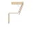 FAKRO LWP 66801 Insulated Attic Ladder for 22 x 47-Inch Rough Openings, 47 Inches
