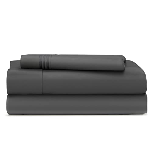 Sábanas para cama Colección 1500 de microfibra suave ajustable en color blanco juego completo 2