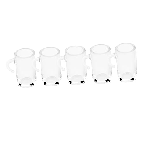 BCOATH Lot De 5 Mini Chopes À Bière en Résine pour Garçons Et Filles Gobelets À Boire Décorations Jouet Miniature