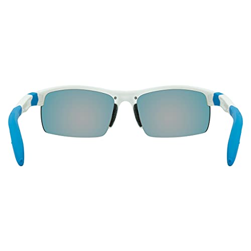 Maxx Switchback Blue Mirrored Smoke Lenses White Frame Sports Sunglasses3
