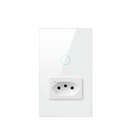 Interruptor tomada inteligente Touch 1 Botão by Tuya