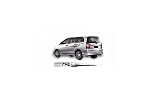 Quara Automaze Car Side Decal Full Body Sticker Graphics,Black-Grey for Toyota-Innova 2015 Model 0185