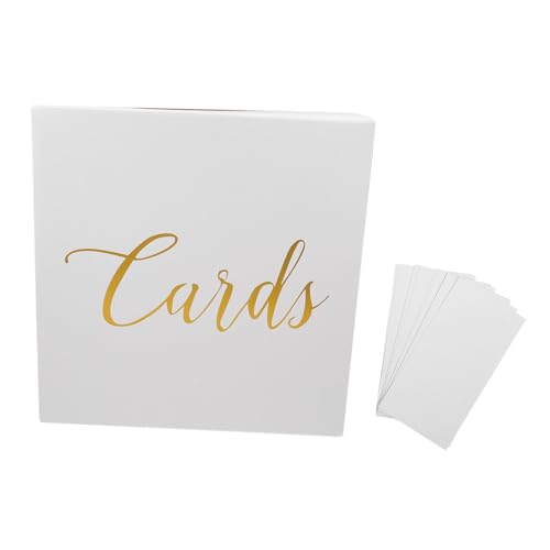 SOLUSTRE 1set Rustic Wedding Card Box Greeting Cards Elegant Envelope Box for Money Postcards and Envelopes for Wedding Decor and Special Occasions