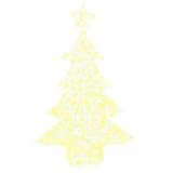 Gecheer Albero di Natale LED Bianco Caldo 120 cm Acrilico, Decorazione Moderna per Arredamento Natalizio, Illuminazione Festosa per Camino e Vetrina