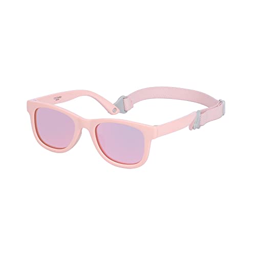 Image of COCOSAND Baby Sunglasses with Strap Polarized Flexible Square UV400 for Infant Toddler Boys Girls Age 0-24 Months