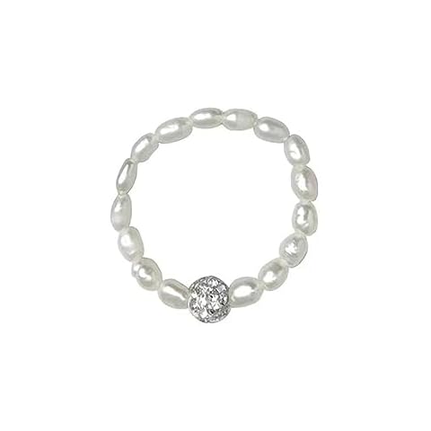 W WEILIRIAN Pearl Stretch Ring for Women Cover