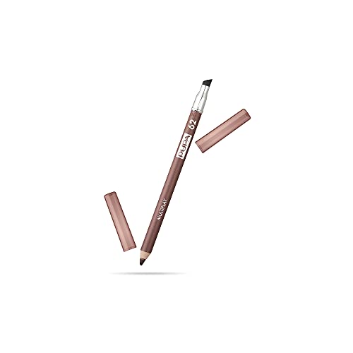 Pupa Milano Multi-Play Triple Purpose Eye Pencil, Eyeliner To Perfectly Line The Eyes, Kajal For Intensifying Look, Eyeshadow for Perfectly Blendable Pure Color, 62 Golden Brown, 0.04 Oz
