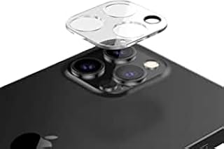 شاشة حماية لعدسة الكاميرا من موبيليك الزجاج المقوى وطبقة رقيقة معدنية للكاميرا الخلفية لموبايل ايفون 12 برو ماكس 6.7 بوصة - شفافة