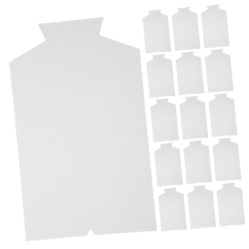 BESPORTBLE 50PCS White Cardboard Shirt Form Inserts Folding Boards for Packing Organizing Laundry Lightweight Paperboard Liners for Garments for Tailors and Boutique Use