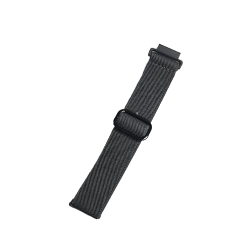 [SRMVRNKNNK] Fit For Amazfit BIP5�o���h�ɓK������L�k�����[�v�AFit For Amazfit 3 StratoS�E�H�b�`�ɓK������i�C�������X�g�o���h�u���X���b�g(Dark gray,22mm)