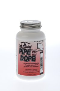 Image of Black Swan All Purpose Pipe Dope, Pipe Thread Sealant, Soft-Set, High Viscosity, Low Odor, for All Piping Types, Especially Formulated for Use on Natural Gas Lines, Bottle Brush Cap, 1-Gallon, Yellow
