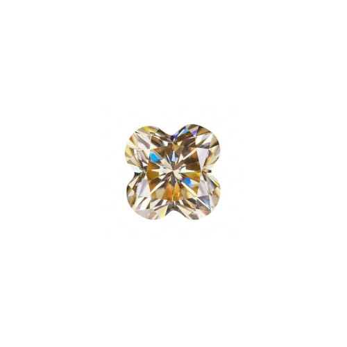 Moissanite champagne haute clarté 3.5 carats pour haute joaillerie sur mesure
