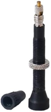 10 Aluminum Bicycle tubeless tire valves, Suitable for Road Bicycle Alloy Valve Stems, of Road Bicycle Repair Tools tire Accessories(Black)