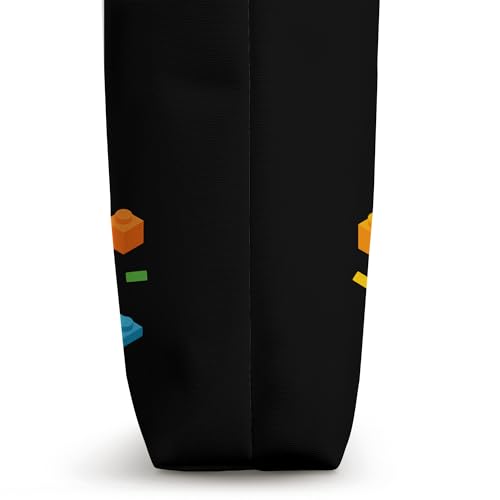 Bolso Tote para padre con diseño de bloques de construcción miniatura 3