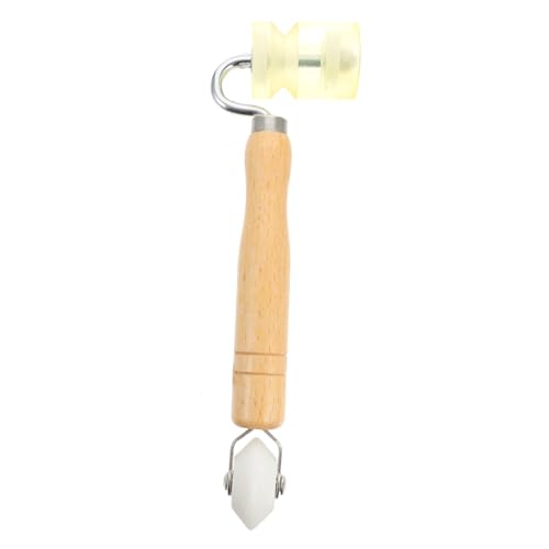 HOLIDYOYO Wooden Handle Press Roller Wheel Wallpapering Tools Seam Roller Tool