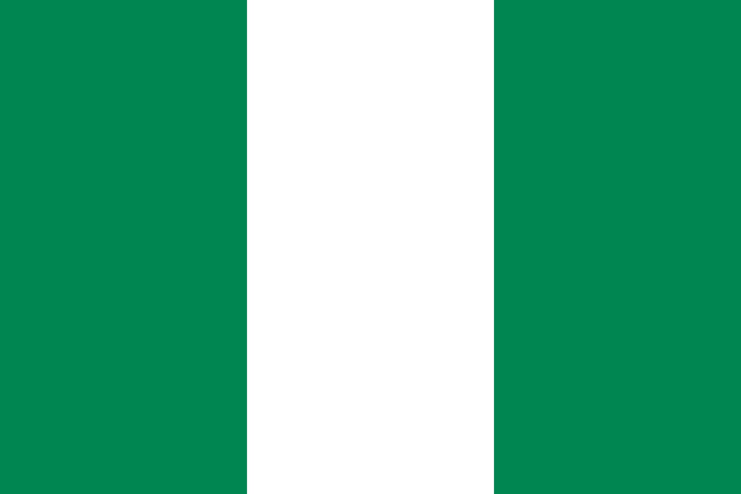 Drapeau XL Nigeria 120x180 cm grand format de 2.16m² style paysage