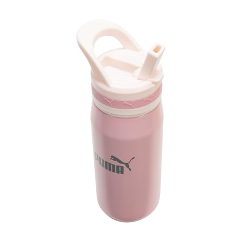 Image of PUMA unisex-adult 18oz Insulated Stainless Steel Water Bottle With Straw & Carry Handle