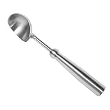 Mipcase Dessertballer dessertlöffel küchenwerkzeug Dessertkelle Obstlöffel Kugellöffel Melonenportionierer Schaufel Scoop Eisspaten Löffel zum Servieren von Speisen Rostfreier Stahl Silver
