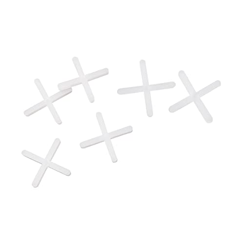 Packung mit 2500 NUZAMAS Fliesenabstandshaltern 2,0mm Plattenabstandshalter aus Kunststoff in Kreuzform, für die genaue Positionierung von Fliesen, DIY-Pflasterfliesen, Gartenplatten, Wandfliesen
